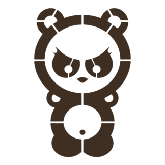 Dangerous Panda Decal (Brown)